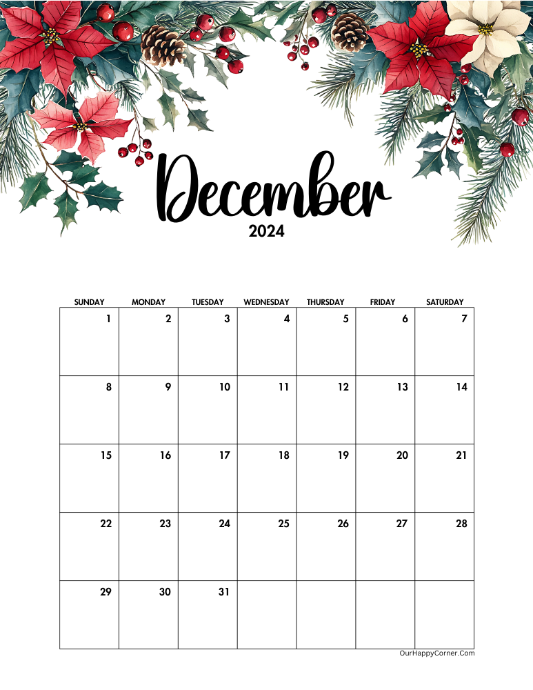 December Calendar 2024