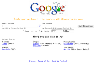 Google Transit