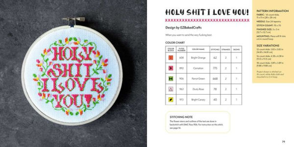 Maybe Swearing Will Help: Relax and Curse Your Ass Off in Cross-Stitch