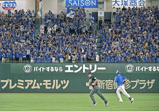 ◆DeNA・オースティンの勝ち越しソロを喜ぶ応援スタンド【写真】