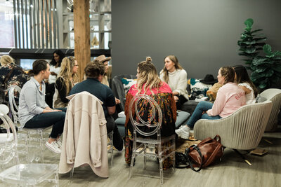 Group of attendees at a True to Hue workshop, Styled Shoots for Photographers and Videographers.