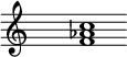 
\relative c'{
\override Staff.TimeSignature #'stencil = ##f
\cadenzaOn s1 <f as c> s1 \cadenzaOff
}
