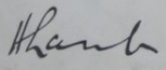 signature de Sir Horace Lamb