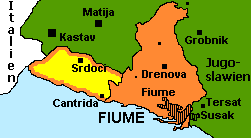 Localização de Fiume