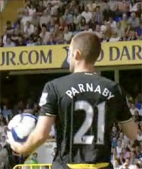 Parnaby in 2009 als speler van Birmingham City