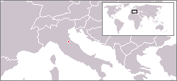 Location of San Marino