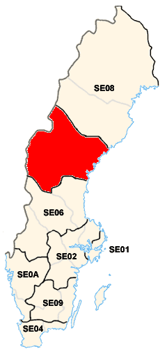 Location of Middle Norrland