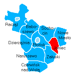 Położenie na mapie powiatu