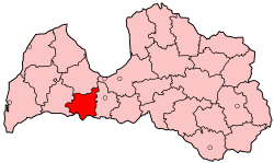 Location of Dobele