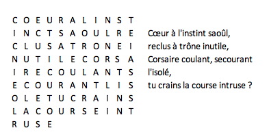 extrait du poème 1 d'Ulcérations