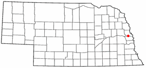 Location of Washington, Nebraska