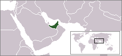 Location of Uni Émirat Arab