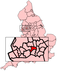 Salford shown within England