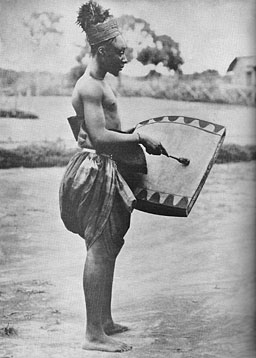 Crieur public au Congo Belge en 1942.