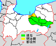 Lokasi Nakaniikawa di Prefektur Toyama