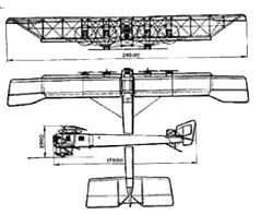 vue en plan de l’avion