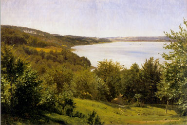 Vilhelm Kyhn: Udsigt over Vejle Fjord, 1854