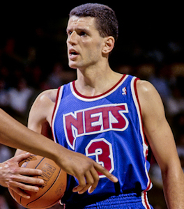 Dražen Petrović met de New Jersey Nets