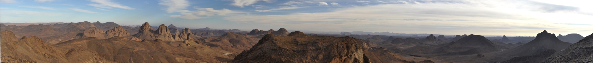 Panorama of the Ahaggar mountains