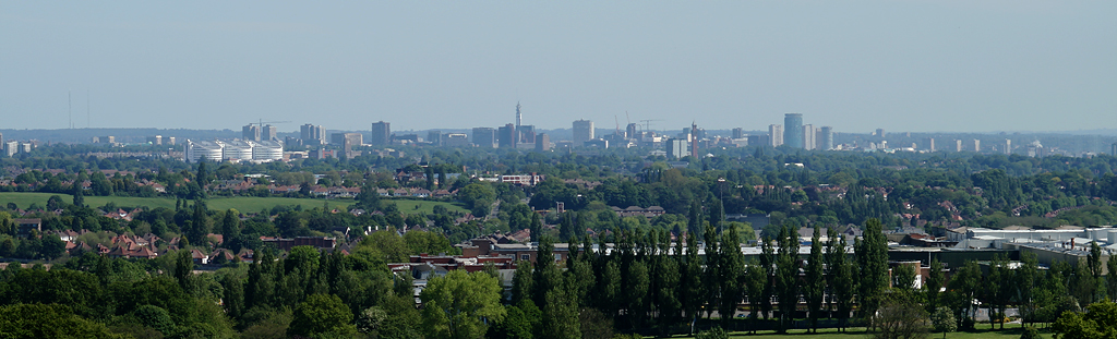 Panoramatická fotografia mesta Birmingham