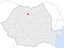 Location of Bistriţa