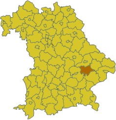 Poziția regiunii Districtul Dingolfing-Landau