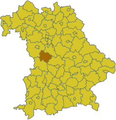 Poziția regiunii Districtul Weißenburg-Gunzenhausen