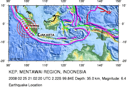 Several large earthquakes shake Indonesia