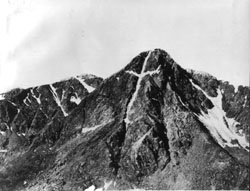 25. This photograph of the legendary Mount of the Holy Cross was taken by William Henry Jackson in 1874.