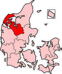 Contea di Viborg – Localizzazione