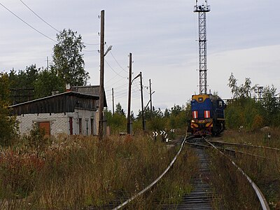 Путевое развитие станции и станционные строения