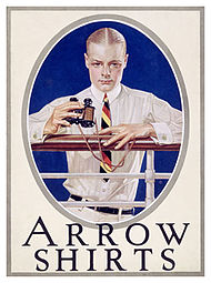 Anuncio de Arrow Shirt da década de 1920.