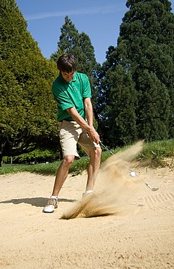 Golf bunker shot