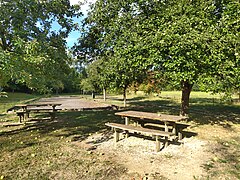 Terrain de pétanque.