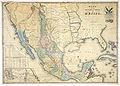 Map of Mexico, 1847.