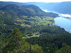 View of the village, looking south