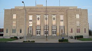 Pottawatomie County Courthouse, gelistet im NRHP mit der Nr. 84003424[1]