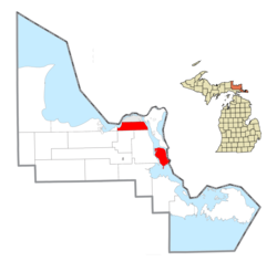 Location within Chippewa County