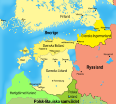 Svenska Estland var en av Sveriges tre baltiska besittningar under Stormaktstiden. Alla tre gick förlorade till Ryssland vid Freden i Nystad år 1721.