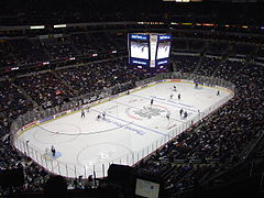 Eishockeyspiel der Capitals gegen die Pittsburgh Penguins (6:3) am 8. März 2006