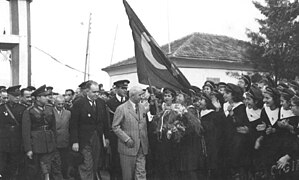 Die Turkse vlag tydens die anneksasie van Hatay.