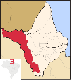 Localização de Laranjal do Jari no Amapá