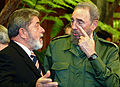 Castro og Brasils president Luiz Inácio Lula da Silva, 2003.