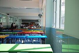 The new school canteen