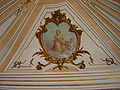 Detail of the ceiling above the portrait room.