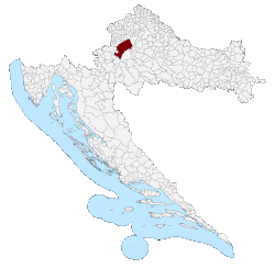 Location of Zagreb within Croatia