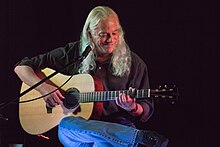 Grammy Award-winning guitarist Ed Gerhard playing a Breedlove dreadnought guitar at the Canadian Guitar Festival in 2014