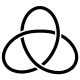 The right-handed trefoil knot.