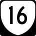 State Route 16 marker