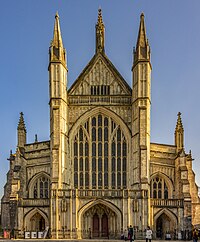 Façade ouest de l'évêque Edington.